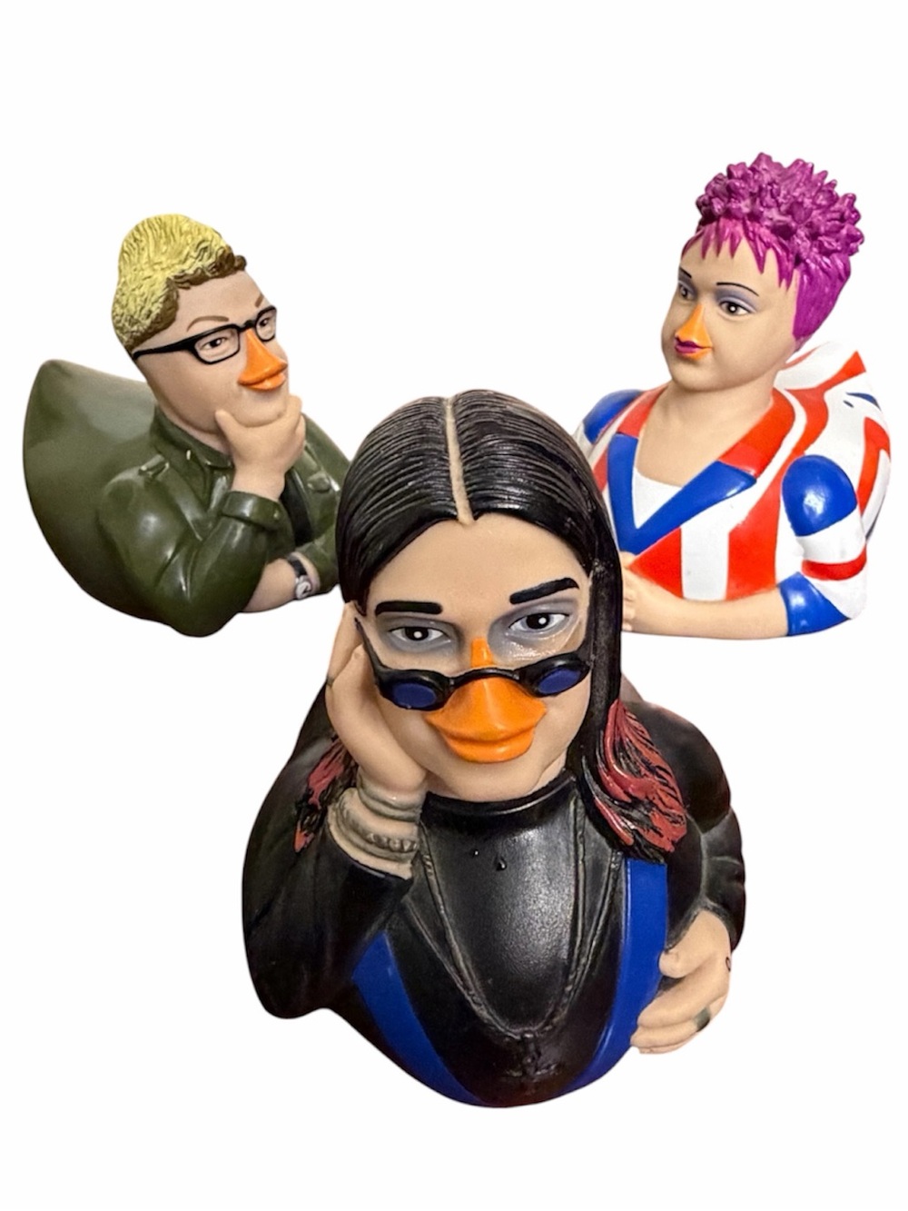 Vintage CelebriDucks The Osbourne Family 1st Edition Rubber Duck Trio Lot